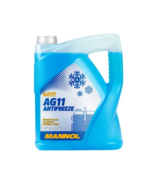 MANNOL ANTICONGELANTE AG11 (G11) LONGTERM 4011, 5LT – Refrigerante 50/50, azul