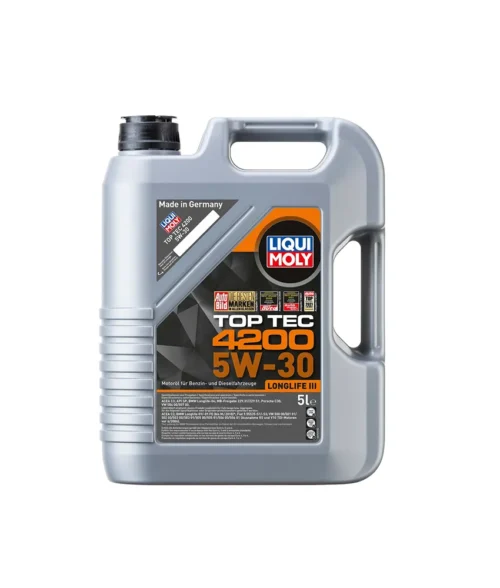 LIQUI MOLY 5W30 TOP TEC 4200, Galón 5Lt. – Aceite de Motor antifricción